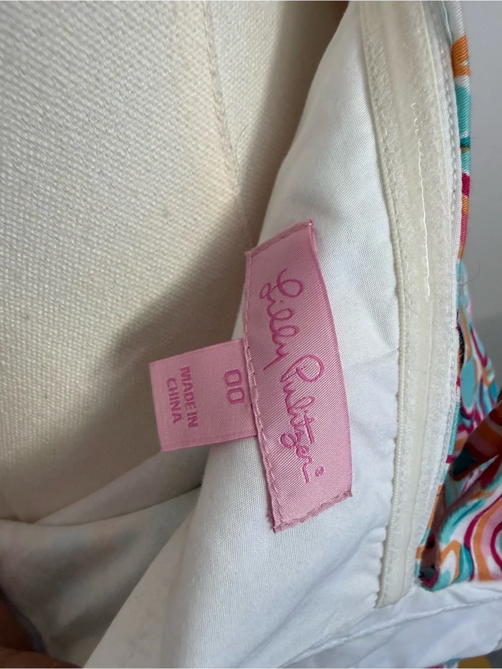 Lilly Pulitzer sz 00 Flamingo Print Ruffled Sundress in Pink & Turquoise - Picture 3 of 3